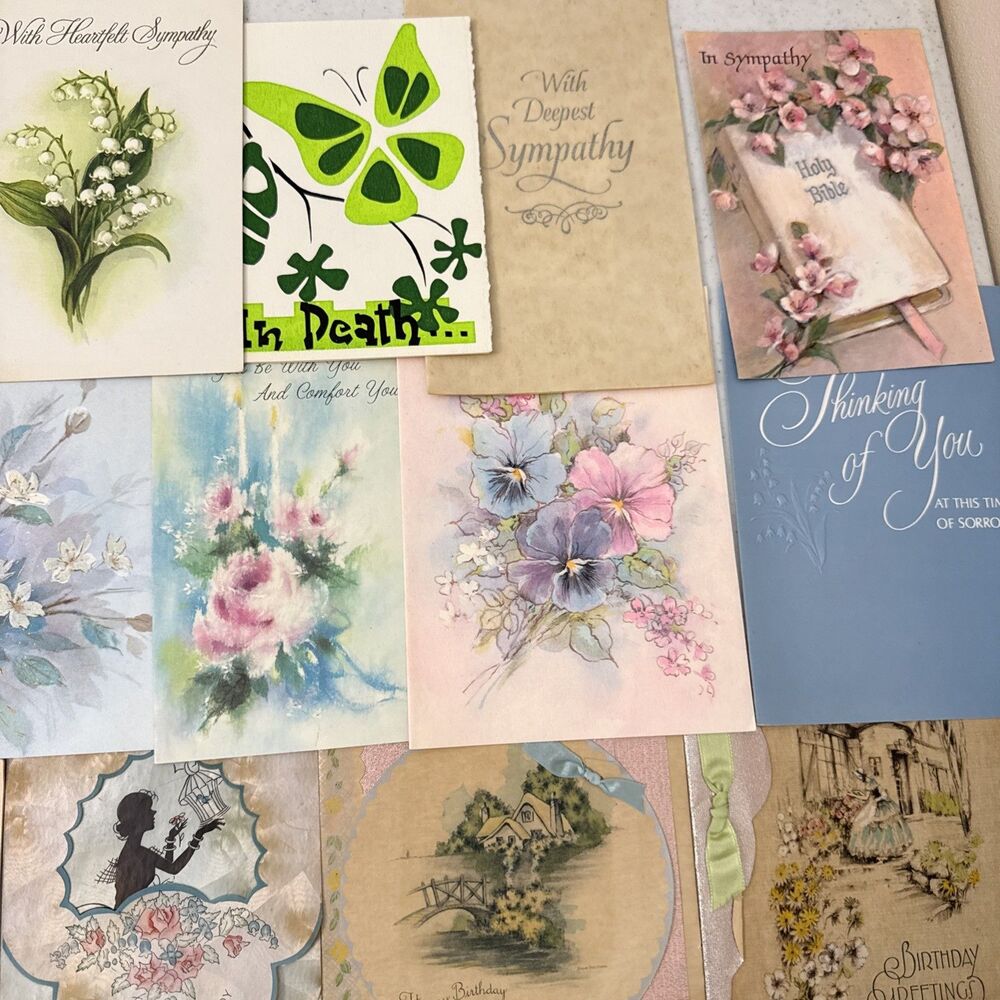 Vtg Lot USED All-Occasion Novelty Greeting Cards Junk Journal Scrapbooking - Picture 6 of 16